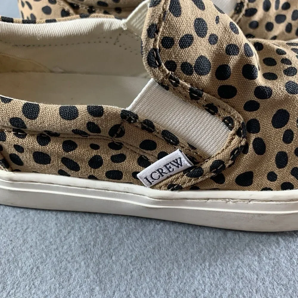 J Crew Shoes Womens Size 6H Leopard Print Slip-On Sneakers  Casual Travel